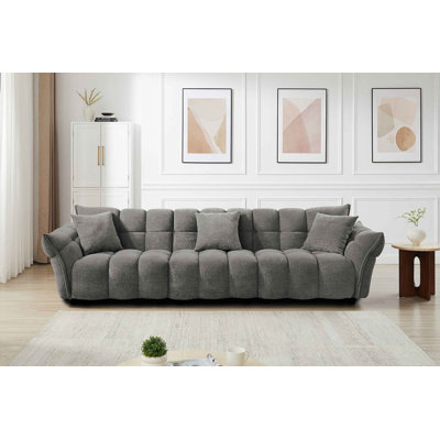 93.7" W Upholstered Modular Sofa