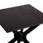 Table de bout Modern Pirate, finition grain de café brossé, métal et placage, dimensions de 23,6 po, table de conception à structure solide, pouces en bois massif
