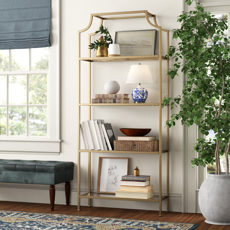 Eiffe Etagere Bookcase, Gold