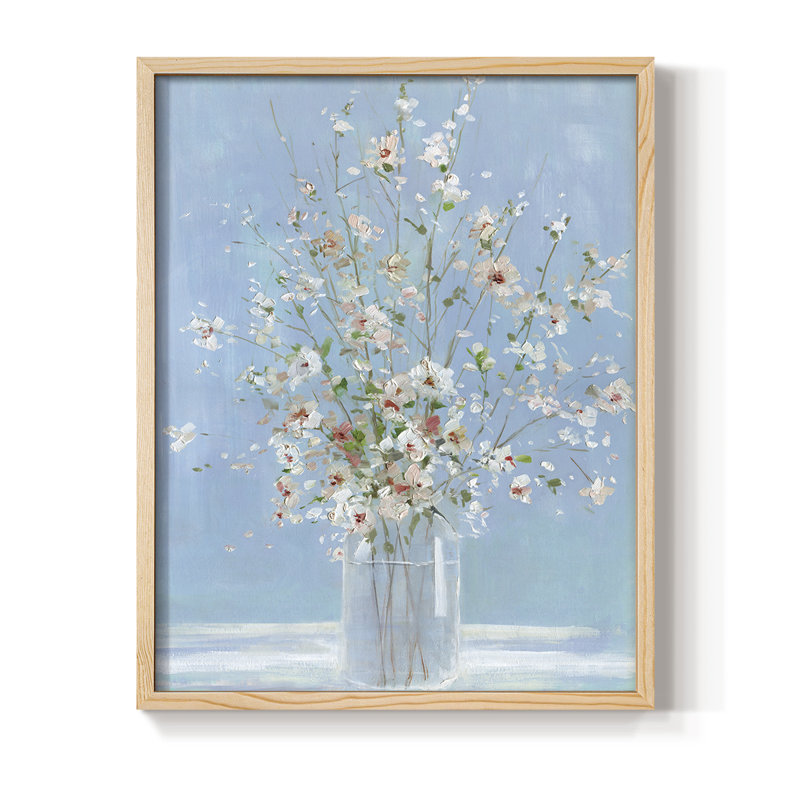 «Cherry Blossom Arrangement», reproduction encadrée - bois massif, H 15 po x l 12 po