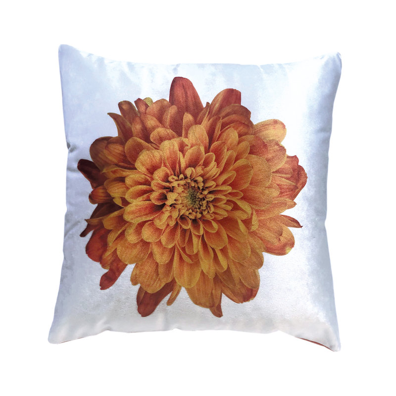 Floral Reversible Throw Pillow