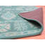 Tapis oriental turquoise en laine touffeté à la main Bachar-121935154