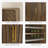 Cabinet with Adjustable Layer Board and metal handles