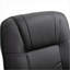 Fauteuils inclinables pour le salon, fauteuil inclinable pivotant manuel avec repose-pieds Base en bois enveloppé | Noir | Cuir PU
