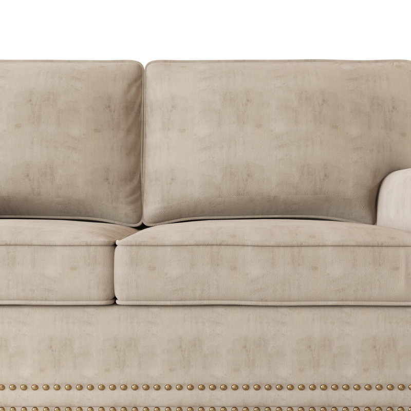 Causeuse Devente, Velours taupe