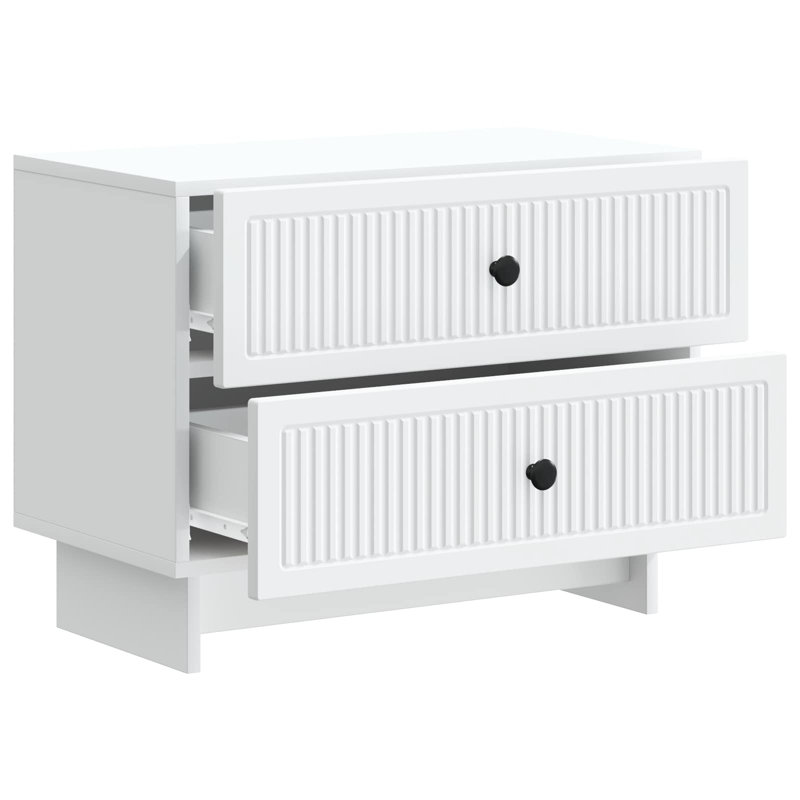 62cm W Engineered Wood Bedside Table