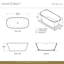 Vetralla 58.75" L x 29.13" W Freestanding Soaking Volcanic Limestone Bathtub-45225678