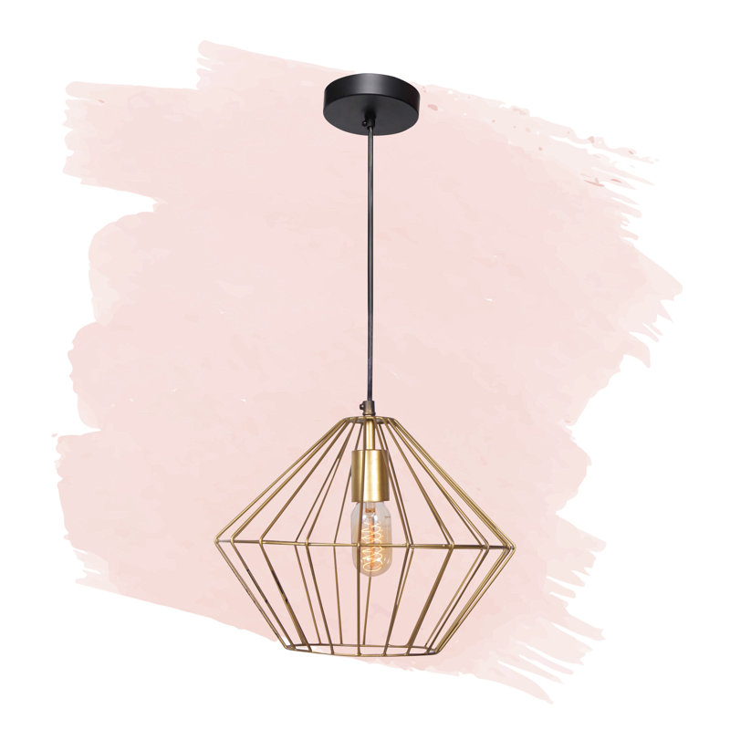 Luminaire suspendu géométrique à 1 lumière Chaila