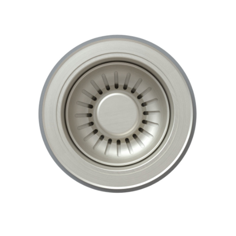 Drain, Kitchen Strainer With Basket, Satin Nickel