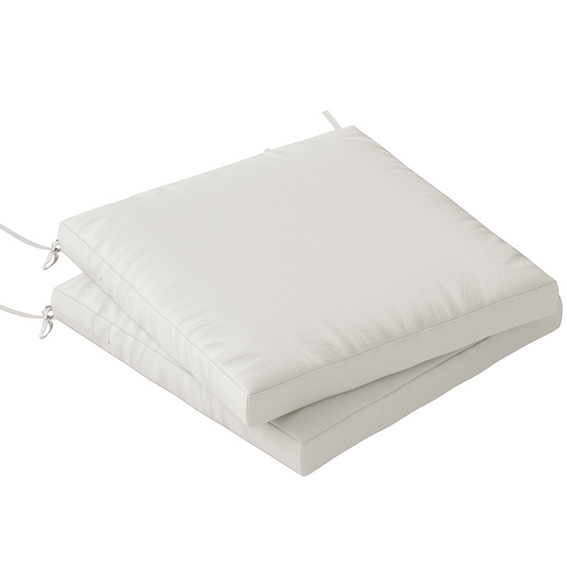 Indoor / Outdoor Square Backrest Pillow Insert, Cream