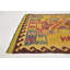 Tapis en laine rouge/jaune/beige 3 pi 5 po x 5 pi 2 po one-of-kind-noué la main Doorfield