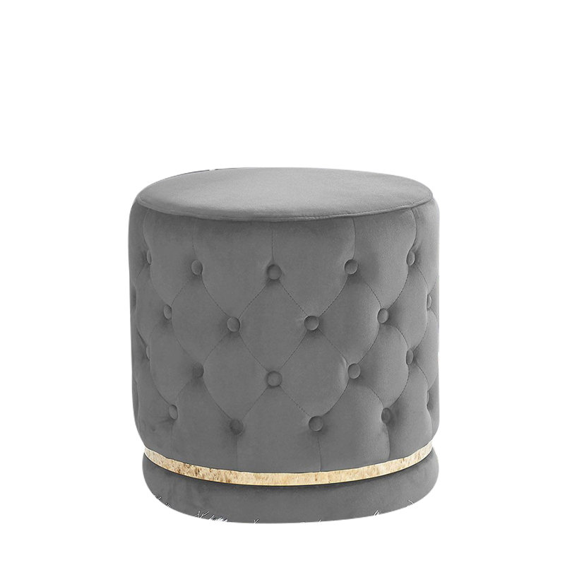 Annavictoria Gray Swivel Ottoman/stool