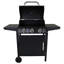 Charles Bentley 3 - Burner Countertop Liquid Propane Gas Grill with Cabinet
