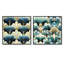 Debbra - Ensemble de 2 collages de formes carrées abstraites-101851151-101851152