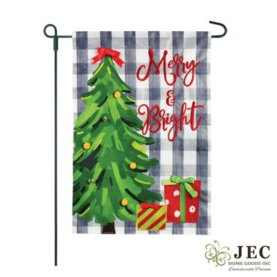 Double Sided 18'' H x 12.5'' W Polyester Christmas Flag Set