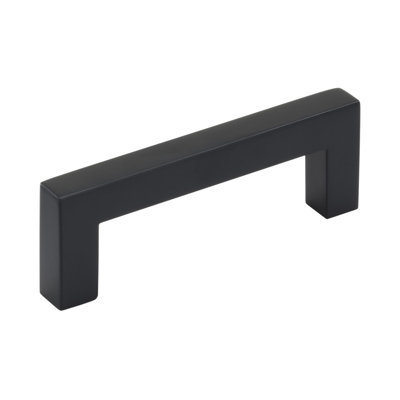 Monument 3 inch (76mm) Center-to-Center Matte Black Cabinet Pull - 25 Pack
