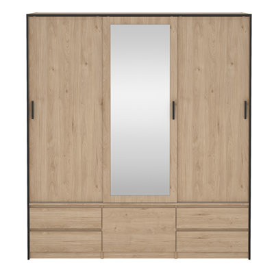 Angyl Manufactured Wood Wardrobe
