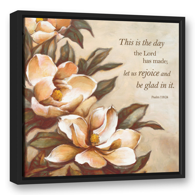 " This Is The Day ", 13.75" H x 13.75" W x 1.75" D