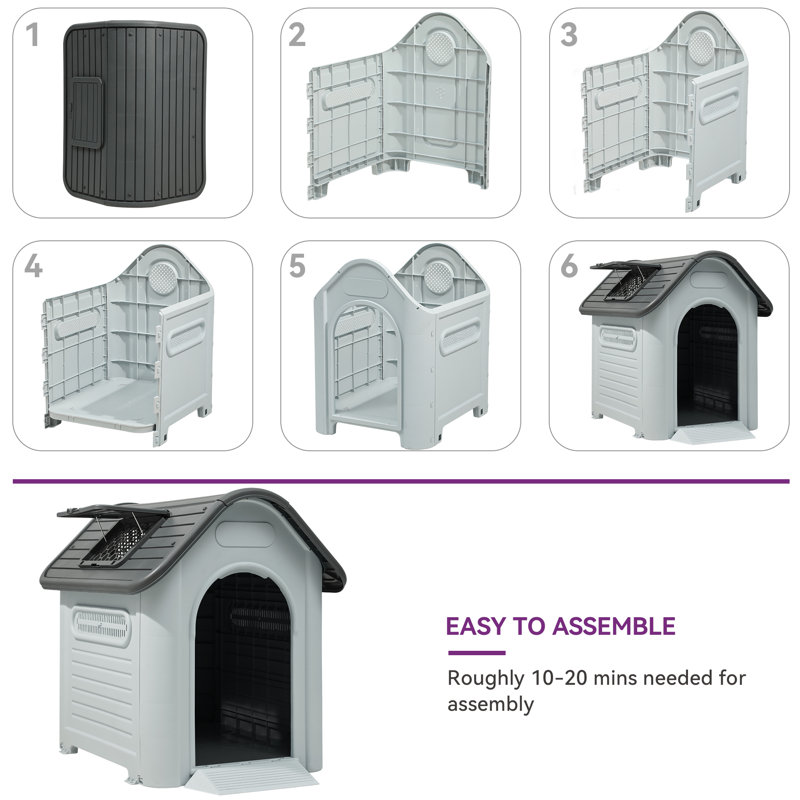 Niche pour chien Dorchester, H 37,8 po x l 33,5 po x P 39,4 po