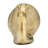 Decorative Metal Snail Figurine for Home Decor - Sculptural Statue Accent for Shelf, Table, Office, or Living Room Decoration - 7", Gold & Metallic