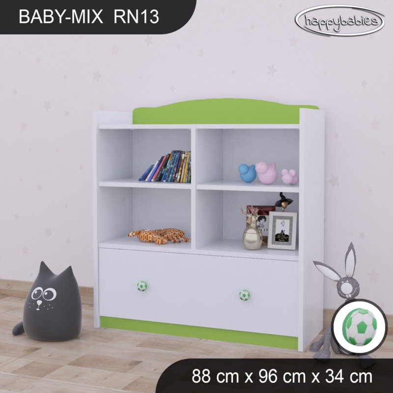 96cm H X 88cm W Kids Cube, White/Blue/Blue