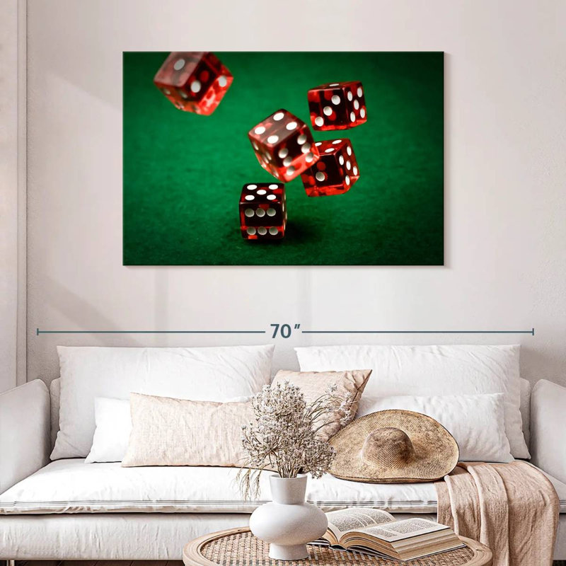 Senne Roll The Red Dice, 30" H x 45" W
