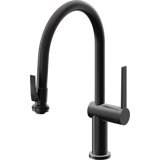 Pull-Down Kitchen Faucet With Squeeze Sprayer - Low Arc Spout