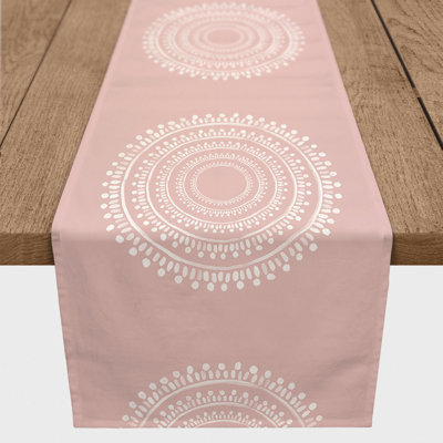Bethani Rectangle Geometric Polyester Table Runner