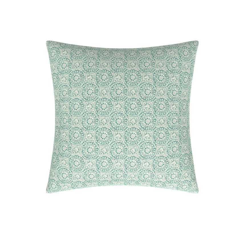 Housse et insert de coussin carré 100% coton Studio Line, Vert viride, 26 po x 26 po