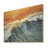 Blue And Orange Beach Aerial View III - Beach On Wood Print-36196497
