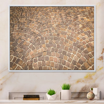 «Paving Abstract Design», reproduction sur toile encadrée