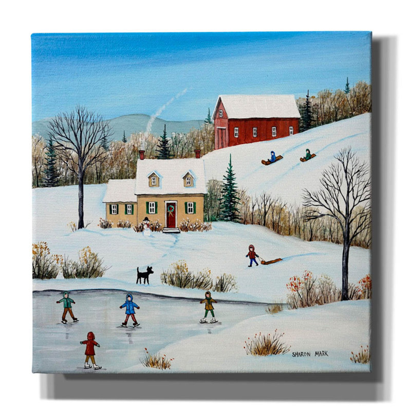 «Panagia Bright Day On Canvas» par Sharon Mark, reproduction, H 12 po x l 12 po x P 0,75 po