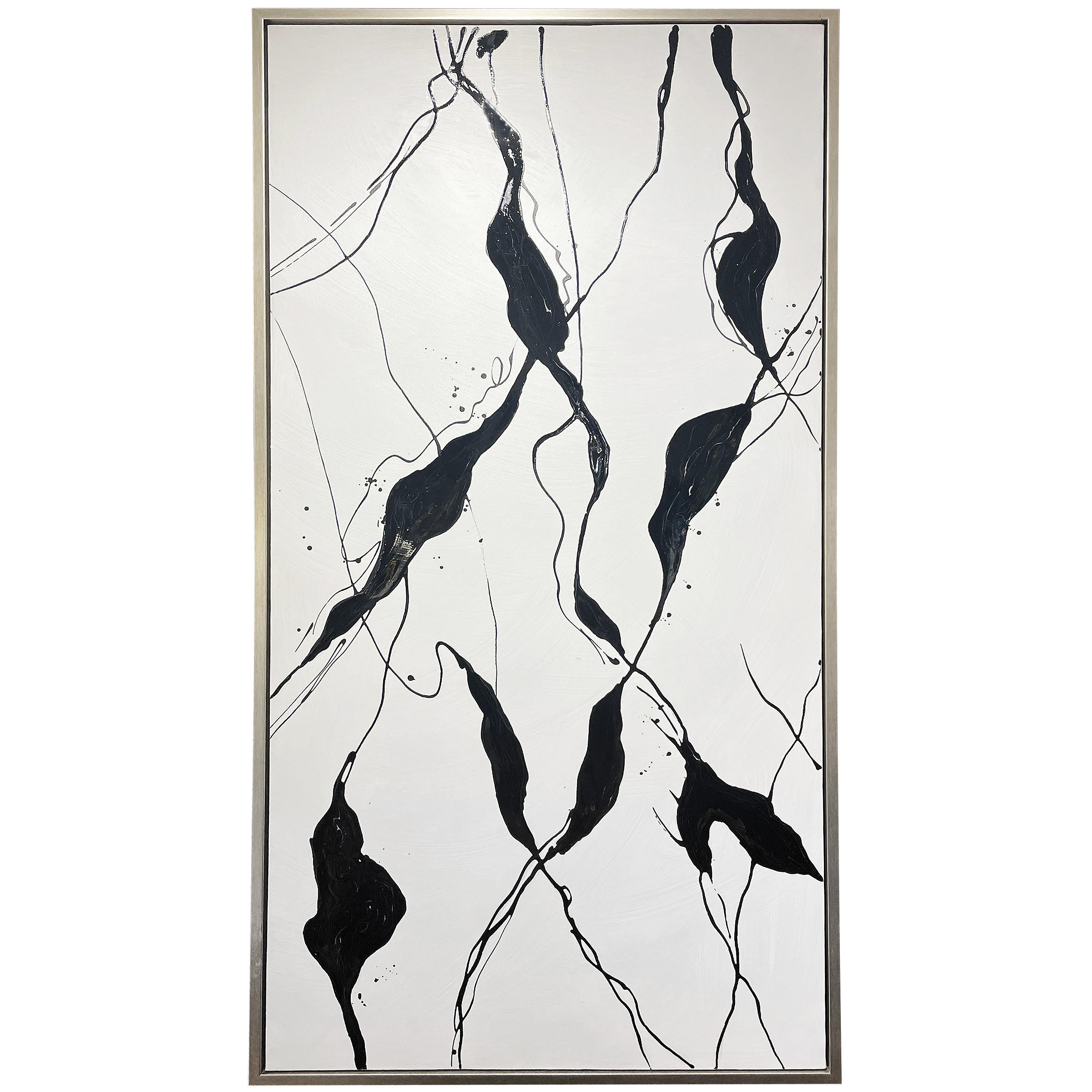 Brayden Studio Rippling II - Abstract Hand Painted Canvas Wall Art ...