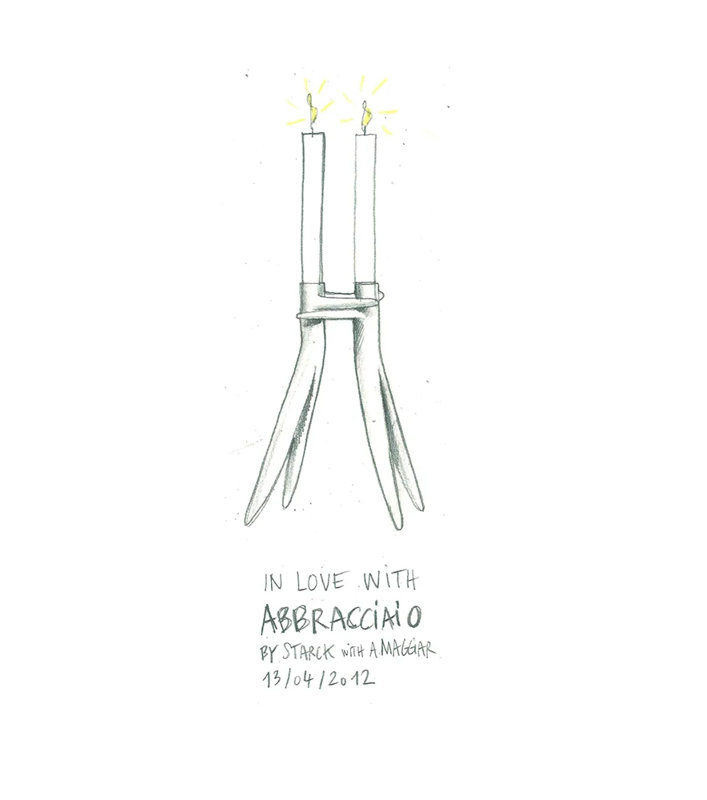 Abbracciaio Candlestick, Gold