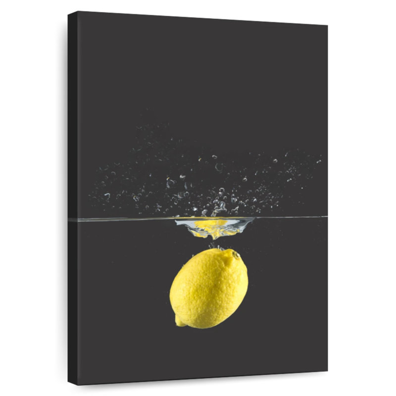 Citron dans l'eau, H 30 po x l 20 po