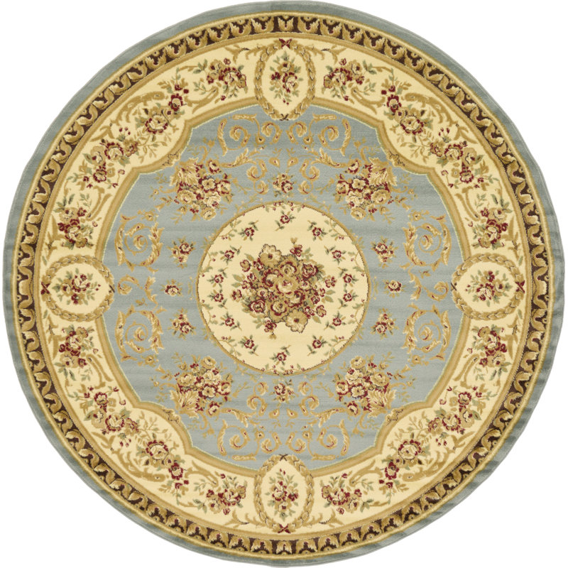Runck Oriental Indoor Rug, Round 7'10"
