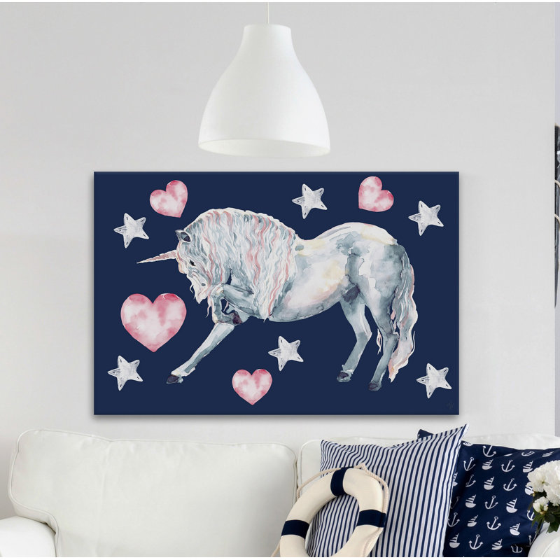 Crozier Crozier Superstar Unicorn - No Frame Print on Canvas, 25cm H x 38cm W