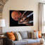 Toile, "Une scène futuriste", art mural moderne sur toile The Cosmos With The Vibrant Rust-1968100231