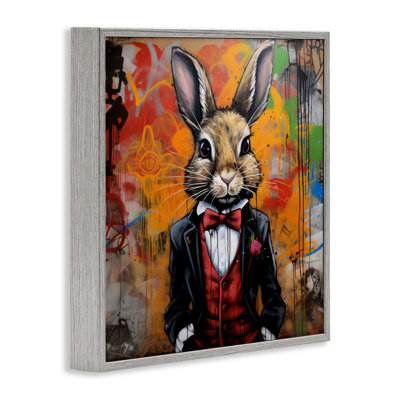 «Urban Graffiti Rabbit», estampe numérique par Lazar Studio