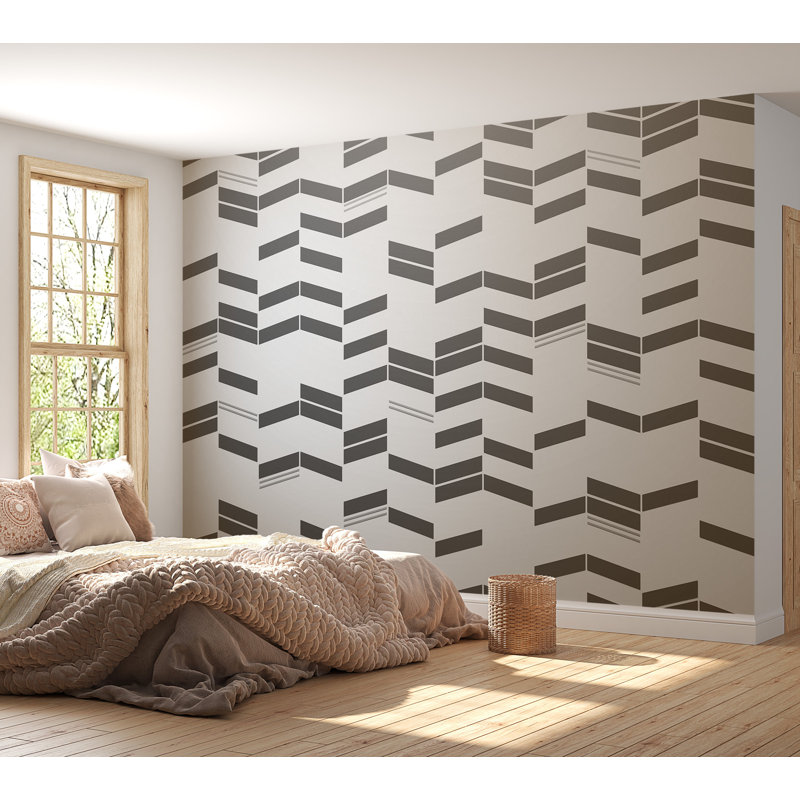 Peel & Stick Abstract Wall Mural - Simple Structures, 82" L x 115" W