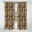 Rideau occultant rayé Peach and Blue Chic Elegance - 1 panneaux-107546934
