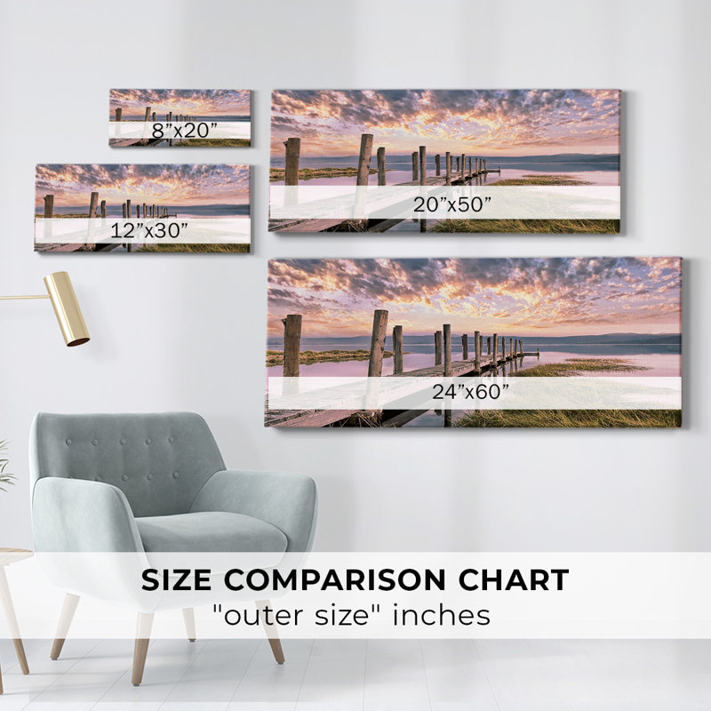 " Sky ", 8" H x 20" W x 1.5" D