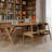Nut-brown+Black Rectangular Solid Wood+Iron desk-1680361192