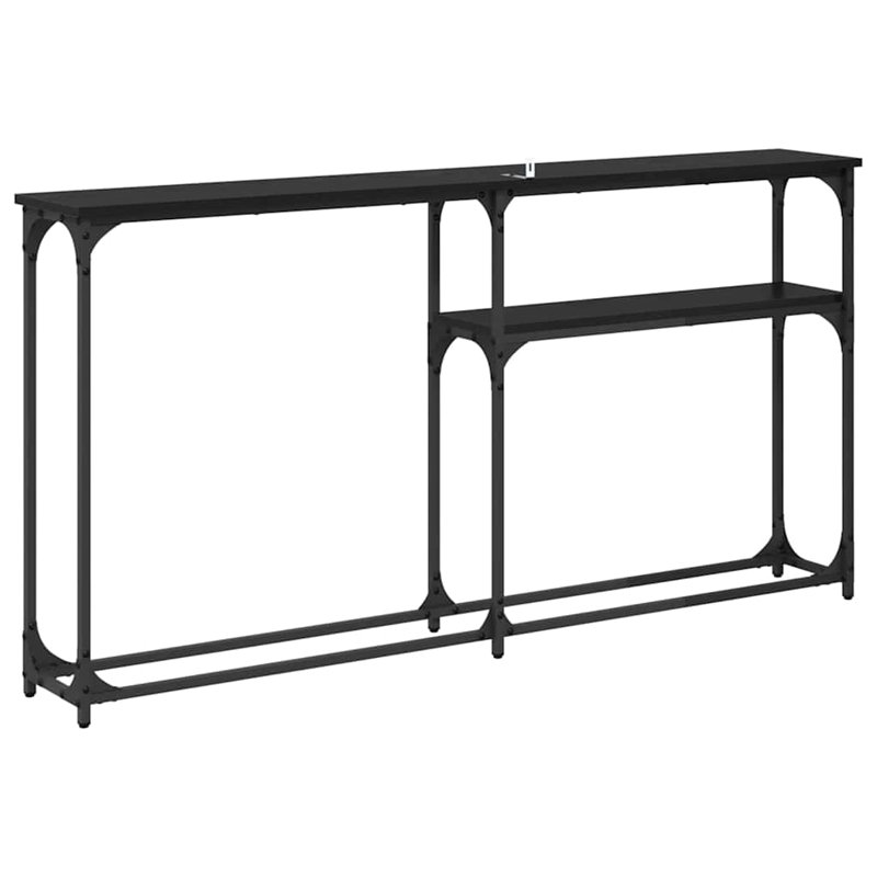 Console Table, Black Oak