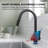  Pull Down Sprayer Kitchen Sink Faucet, Single Handle Kitchen Faucet with LED Light Base-102806758