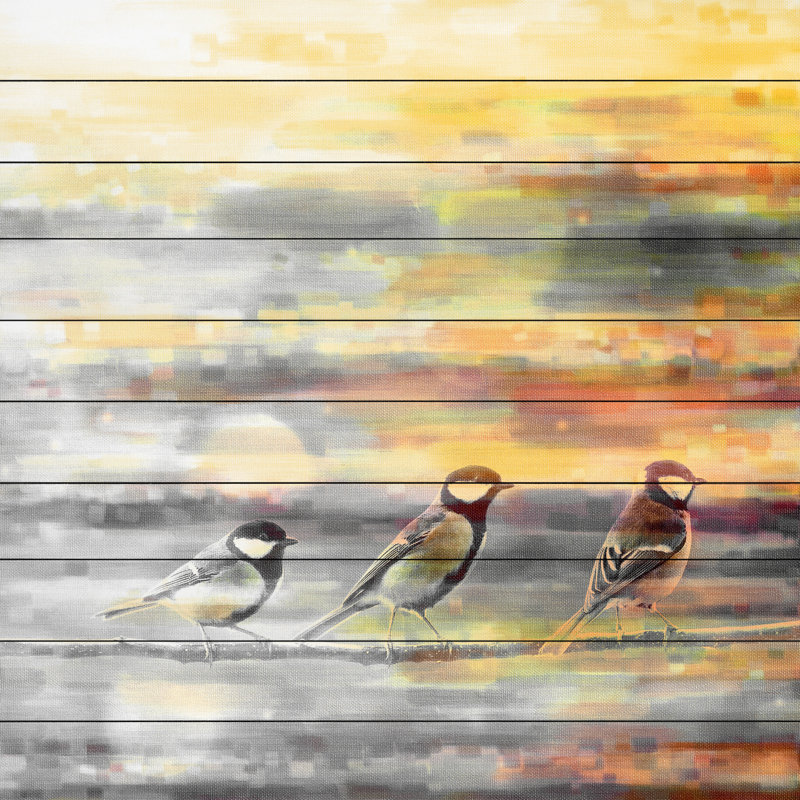 « pitkin' » par parvez taj,-impression sur bois, H 32 po x l 32 po