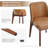 Bason Upholstered Faux Leather Dining Chairs (Set of 4)-116530375-112912426