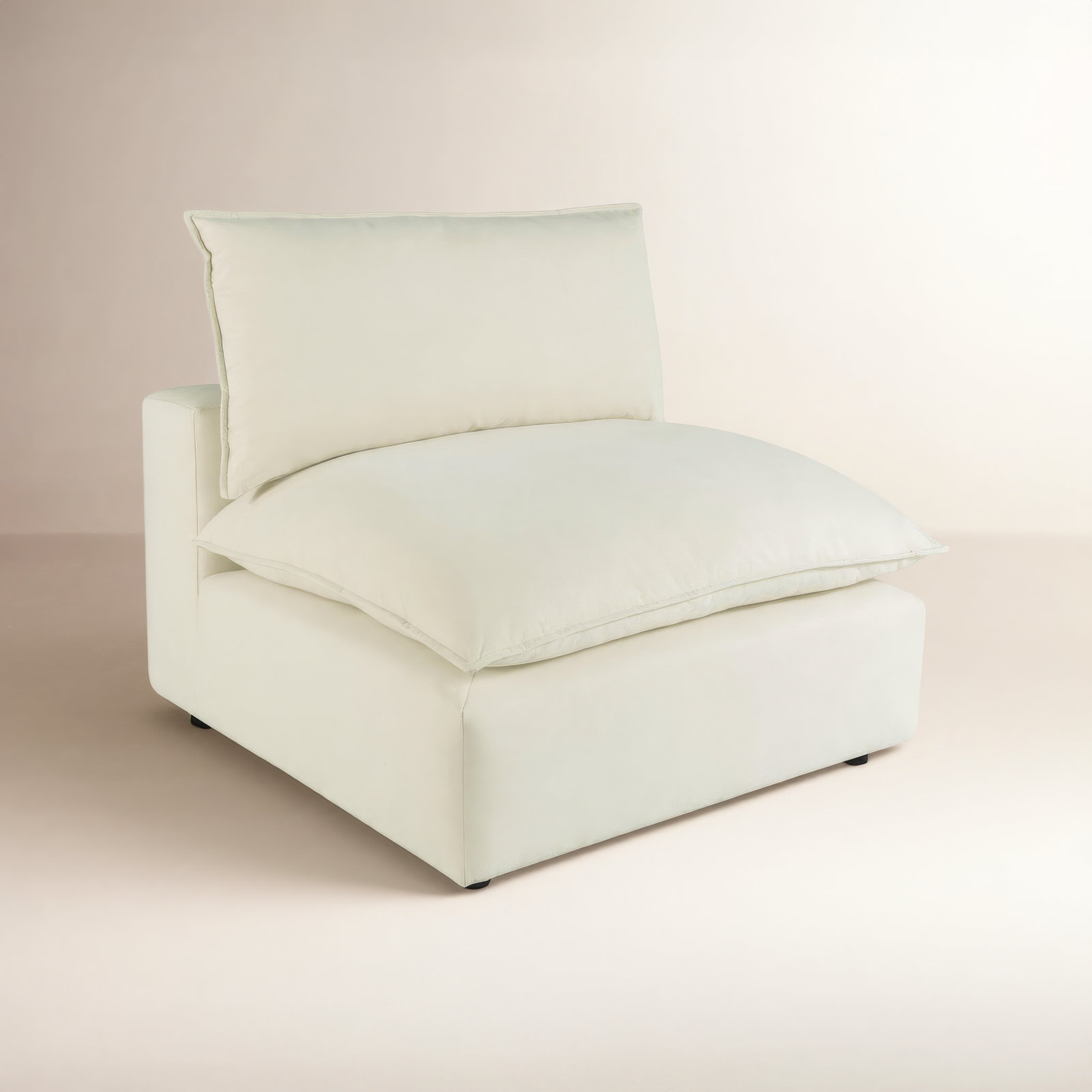 Ellaria Accent Chair, Natural Polyester