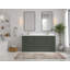 Meuble-lavabo double autoportant 72 po avec plateau en quartz Alys (option poignées)