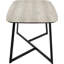 Metal Base Dining Table